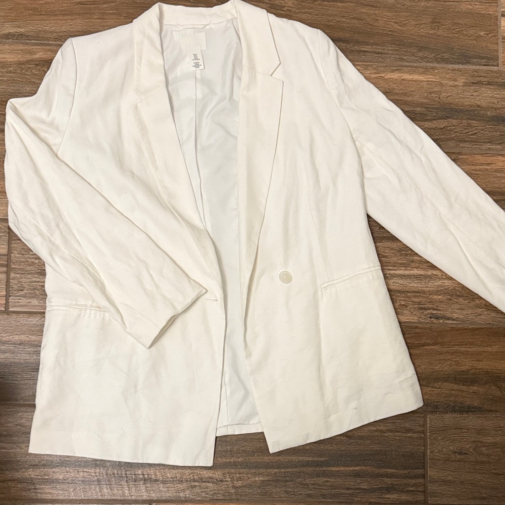 H&M Classic White Jacket